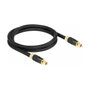DeLOCK Cable estándar TOSLINK macho-macho 1 m Antracita