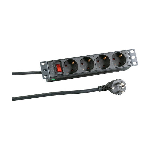 EFB Elektronik EK631DE.11 Regleta de enchufes 4 x CEE 7/3 con interruptor, perfil de aluminio negro, 2 m, Tipo C, 16A EFB Elektronik EK631DE.11 Regleta de enchufes 4 x CEE 7/3 con interruptor, perfil de aluminio negro, 2 m, Tipo C, 16A