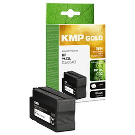 KMP Tinta Original Negra HP 3JA30AE/963 XL - Cartucho de Tinta Compatible para Impresoras HP