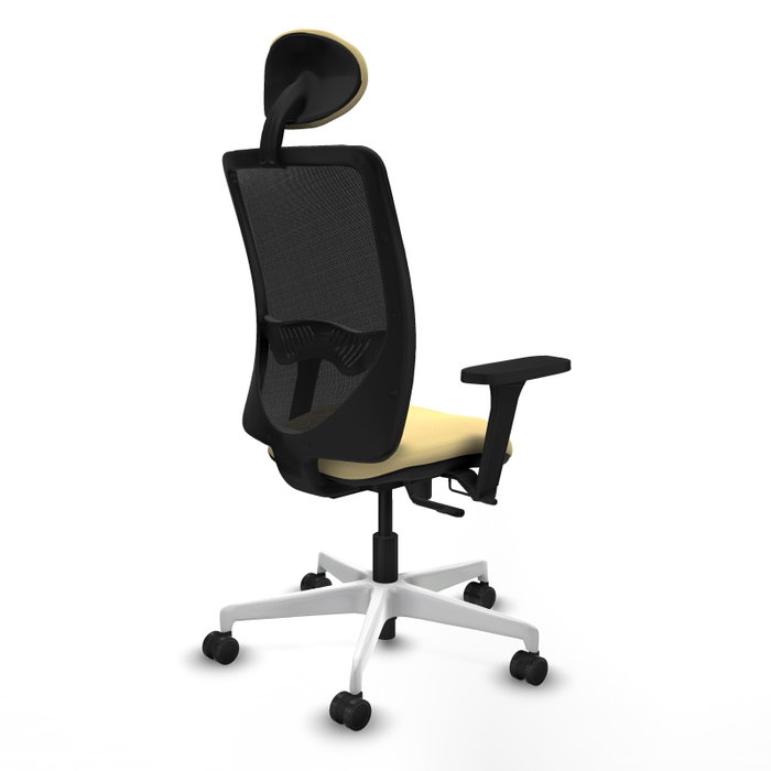 PIQUERAS Y CRESPO Silla de oficina Zulema con mecanismo Sincro/Traslack Crema y Negro PIQUERAS Y CRESPO Silla de oficina Zulema con mecanismo Sincro/Traslack Crema y Negro