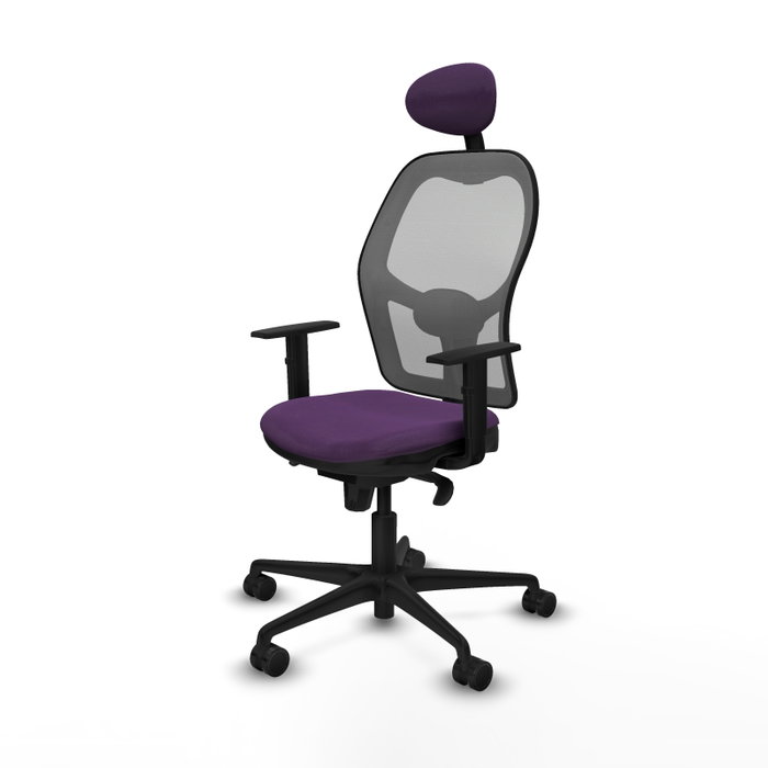 PIQUERAS Y CRESPO Silla de oficina Jorquera con mecanismo Sincro, Morado y Gris PIQUERAS Y CRESPO Silla de oficina Jorquera con mecanismo Sincro, Morado y Gris