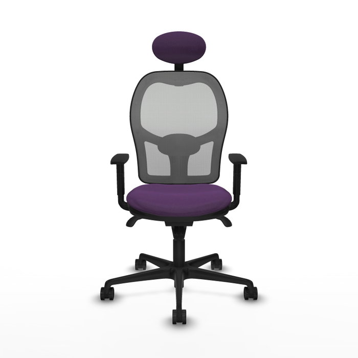 PIQUERAS Y CRESPO Silla de oficina Jorquera con mecanismo Sincro, Morado y Gris PIQUERAS Y CRESPO Silla de oficina Jorquera con mecanismo Sincro, Morado y Gris