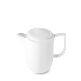 LANGENTAL Cafetera TIME, 50 cl / 0.5 L, Blanco, Apta Lavavajillas y Microondas, Alcanza los 16 cm de Altura