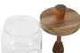 DKD Home Decor Bote de Cristal y Acacia 500ml para Miel