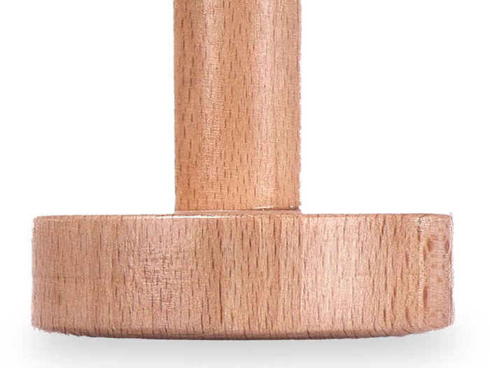 Giftdecor Set 2 Perchas Madera Color Natural Marrón 6.5x6x6.5 cm (Set de 6)