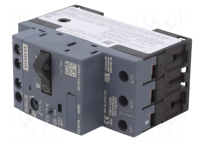SIEMENS 3RV1011-1AA15 Interruptor motorizado 0,55kW 220÷690VAC SIEMENS 3RV1011-1AA15 Interruptor motorizado 0,55kW 220÷690VAC