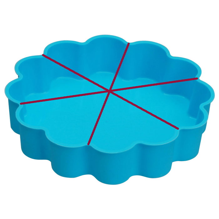 Lily Cook Molde Corazón 24 cm para Repostería - Ideal para Partir en 6 Trozos, Silicona Resistente Lily Cook Molde Corazón 24 cm para Repostería - Ideal para Partir en 6 Trozos, Silicona Resistente