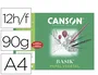 Canson Papel Vegetal Basik A4 90g 12 Hojas