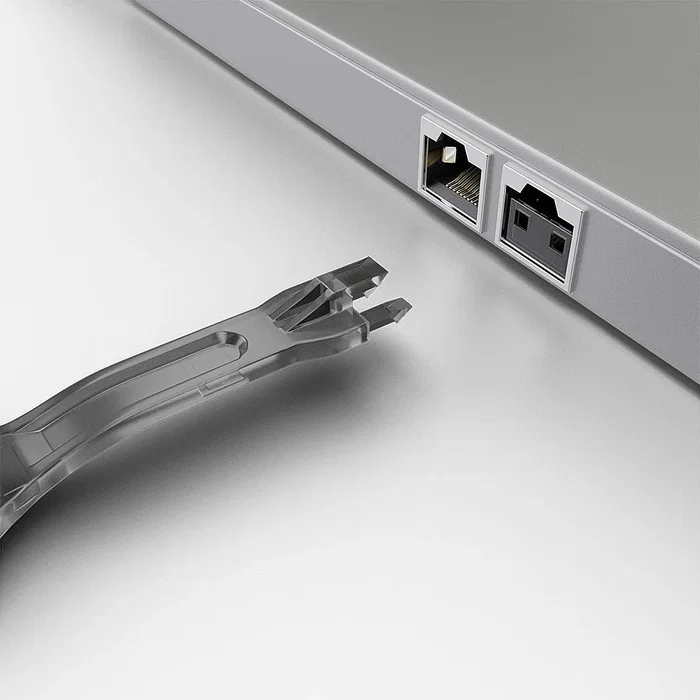 Lindy 40630 Bloqueador de Puerto RJ-45, Llave para Bloquear Puertos de Red, Color Negro, Material ABS, 1 Unidad