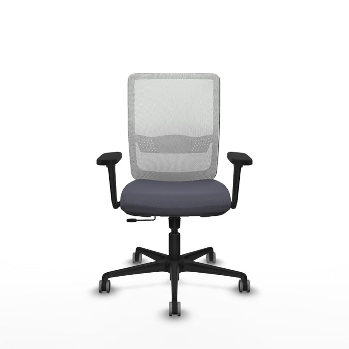 PIQUERAS Y CRESPO Silla de oficina Haches con mecanismo Sincro/Traslack, Gris oscuro y Blanco PIQUERAS Y CRESPO Silla de oficina Haches con mecanismo Sincro/Traslack, Gris oscuro y Blanco
