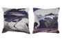 DKD Home Decor Cojín Poliéster Garza Multicolor 45x10x45 cm