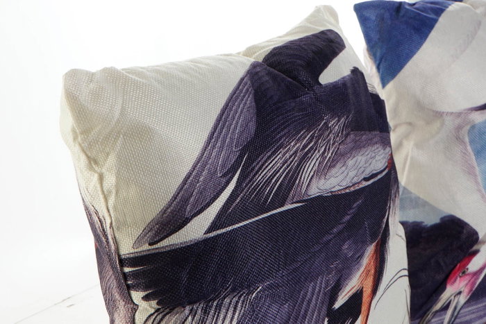 DKD Home Decor Cojín Poliéster Garza Multicolor 45x10x45 cm