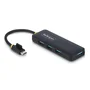 StarTech.com Hub USB-C 4 Puertos USB 3.0 (5 Gbps) Compacto y Portátil, Alimentado por Bus, Plug & Play, Color Negro, Modelo H5C4A-USB-HUB