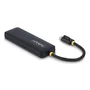StarTech.com Hub USB-C 4 Puertos USB 3.0 (5 Gbps) Compacto y Portátil, Alimentado por Bus, Plug & Play, Color Negro, Modelo H5C4A-USB-HUB