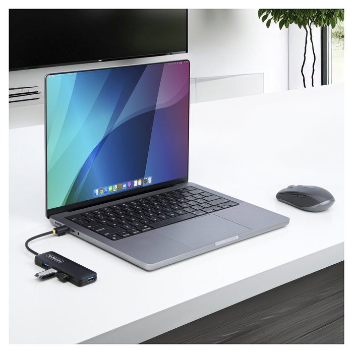 StarTech.com Hub USB-C de 4 Puertos USB-A 5Gbps Negro