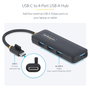 StarTech.com Hub USB-C de 4 Puertos USB-A 5Gbps Negro