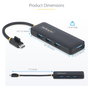 StarTech.com Hub USB-C de 4 Puertos USB-A 5Gbps Negro