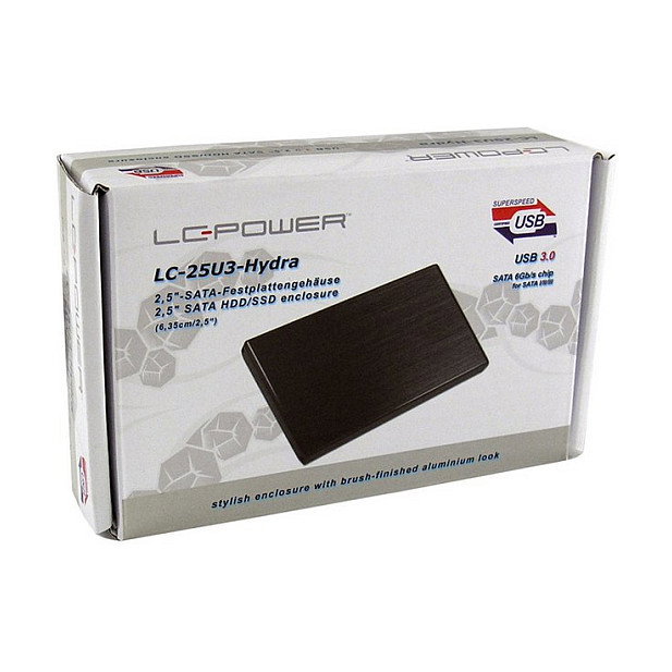 LC-Power LC-25U3-Hydra Caja Disco Duro 2.5" SATA USB 3.2 Gen 1 Negro LC-Power LC-25U3-Hydra Caja Disco Duro 2.5" SATA USB 3.2 Gen 1 Negro