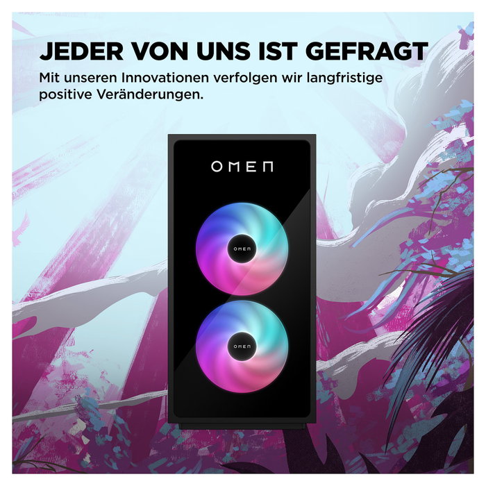 HP Gaming Desktop GT16-0189ng (Schwarz, ohne Betriebssystem)