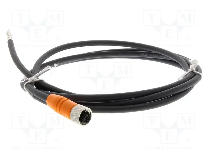 OMRON Cable para sensores M12 hembra recto, 4 pines, 5m, PUR OMRON Cable para sensores M12 hembra recto, 4 pines, 5m, PUR