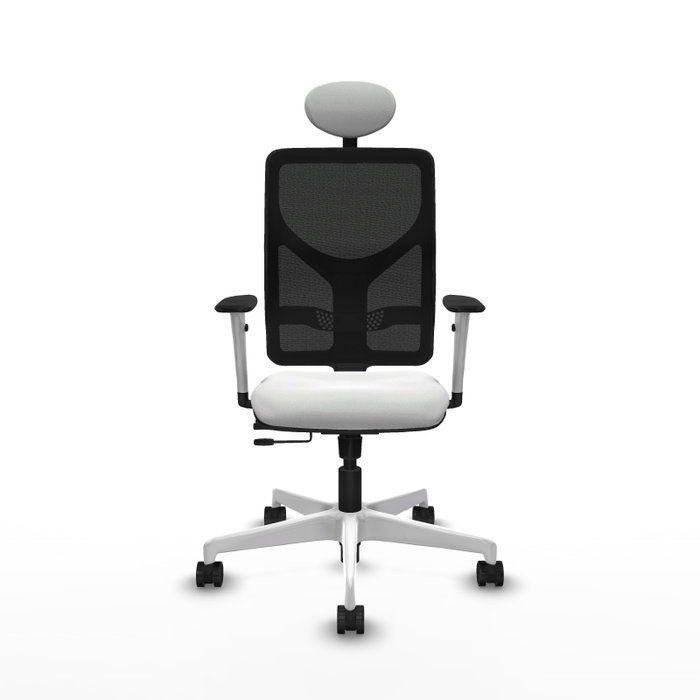 PIQUERAS Y CRESPO Silla de oficina Motilla con mecanismo Sincro/Traslack, Blanco y Negro PIQUERAS Y CRESPO Silla de oficina Motilla con mecanismo Sincro/Traslack, Blanco y Negro