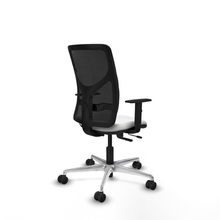 PIQUERAS Y CRESPO Silla de oficina Motilla con mecanismo Sincro/Traslack, Blanco/Negro PIQUERAS Y CRESPO Silla de oficina Motilla con mecanismo Sincro/Traslack, Blanco/Negro