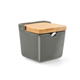 Azucarero Porcelana y Bambú Tu Y Yo Quid 10x10x11 cm (6 Unidades)