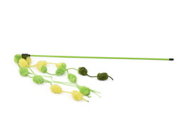 Nayeco Vara de Juguete para Gato con Gotas Verdes - Pack de 3 Unidades