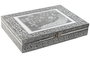 DKD Home Decor Joyero Indio Pavo real verde Plateado 20 x 5.4 x 27.5 cm