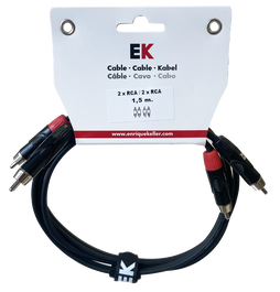 Cable Ek Audio 2 Rca - 2 Rca 1,5 m