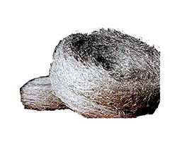 Lana de acero lisa gruesa Nº 1, 2,25 kg, 1 rollo