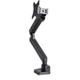 StarTech.com Soporte para Monitor Brazo Ajustable ARMSLIM2USB3 - VESA 75/100, hasta 34", 8 kg, Movimiento Completo, 2 Puertos USB 3.0, Negro, Montaje en Escritorio