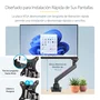 StarTech.com Soporte para Monitor Brazo Ajustable ARMSLIM2USB3 - VESA 75/100, hasta 34", 8 kg, Movimiento Completo, 2 Puertos USB 3.0, Negro, Montaje en Escritorio