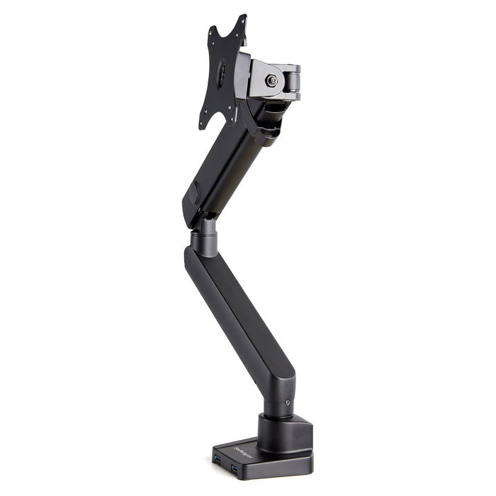 StarTech.com ARMSLIM2USB3 Soporte de Monitor Articulado hasta 34 pulgadas con 2 puertos USB 3.0, Negro
