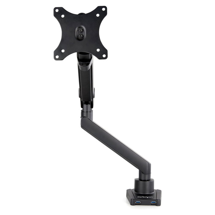 StarTech.com ARMSLIM2USB3 Soporte de Monitor Articulado hasta 34 pulgadas con 2 puertos USB 3.0, Negro