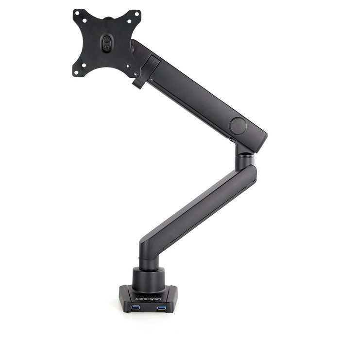 StarTech.com ARMSLIM2USB3 Soporte de Monitor Articulado hasta 34 pulgadas con 2 puertos USB 3.0, Negro