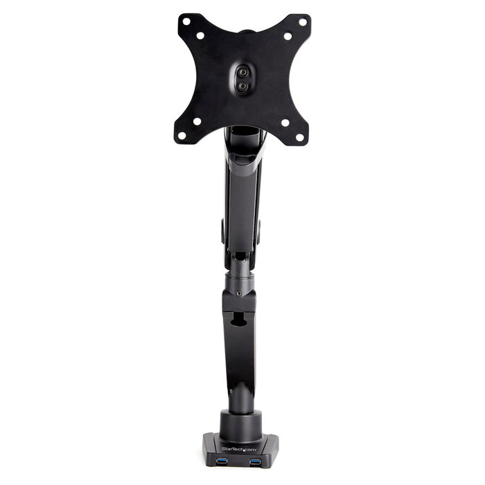 StarTech.com ARMSLIM2USB3 Soporte de Monitor Articulado hasta 34 pulgadas con 2 puertos USB 3.0, Negro