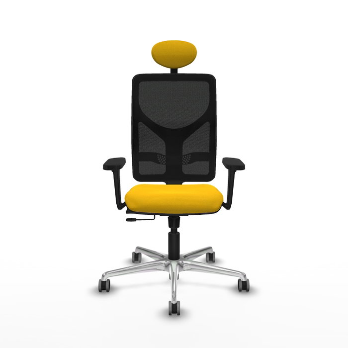 PIQUERAS Y CRESPO Silla de oficina Motilla con mecanismo Sincro/Traslack, Amarillo/Negro PIQUERAS Y CRESPO Silla de oficina Motilla con mecanismo Sincro/Traslack, Amarillo/Negro