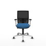 PIQUERAS Y CRESPO Silla de oficina Yunquera con mecanismo Sincro/Traslack Azul claro