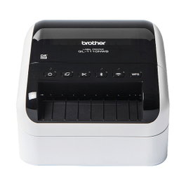 Brother QL-1110NWBc Impresora de Etiquetas Profesional Térmica Directa, 300 x 300 DPI, Conexión USB, LAN, Wi-Fi, Bluetooth, Color Negro/Blanco, Ref: QL-1110NWBc