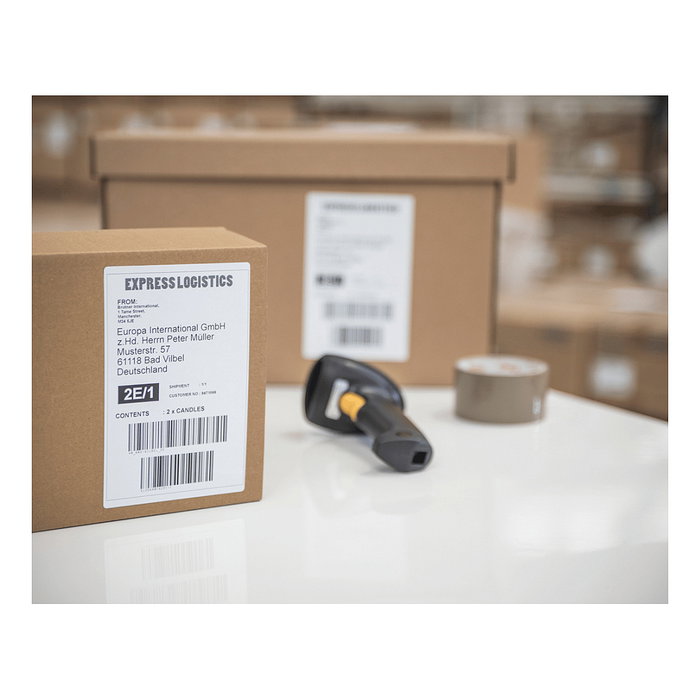 Brother QL-1110NWB Impresora de Etiquetas con USB, LAN, WLAN y Bluetooth Brother QL-1110NWB Impresora de Etiquetas con USB, LAN, WLAN y Bluetooth