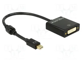 DeLOCK 62603 Adaptador de vídeo mini DisplayPort 1.2 a DVI 4K Activo Negro