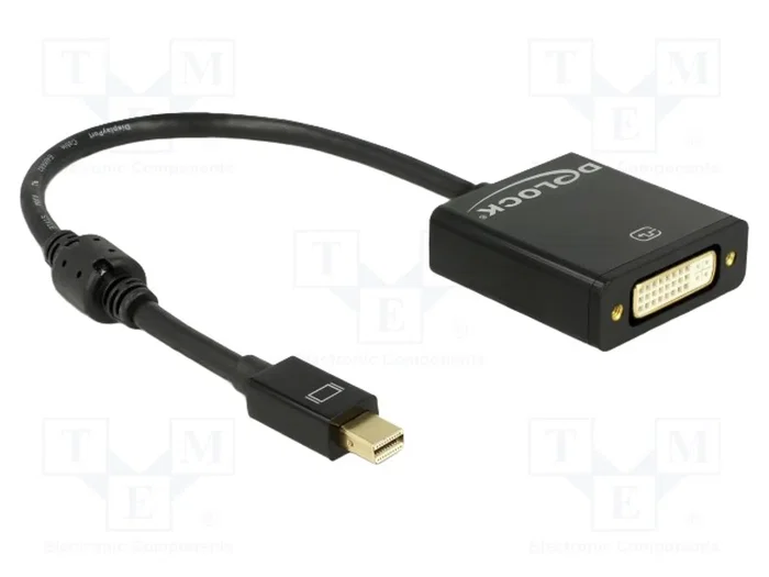 DeLOCK 62603 Adaptador de vídeo mini DisplayPort 1.2 a DVI 4K Activo Negro DeLOCK 62603 Adaptador de vídeo mini DisplayPort 1.2 a DVI 4K Activo Negro