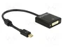DeLOCK 62603 Adaptador de vídeo mini DisplayPort 1.2 a DVI 4K Activo Negro