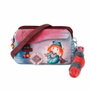 Forever Ninette Bolso Bandolera Doble Zipper Multicolor con Tres Compartimentos y Bolsillo Frontal 15.5 x 24 x 10 cm