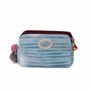 Forever Ninette Bolso Bandolera Doble Zipper Multicolor con Tres Compartimentos y Bolsillo Frontal 15.5 x 24 x 10 cm