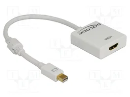 DeLOCK Adaptador Mini DisplayPort a HDMI 4K Blanco 62612