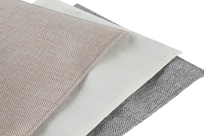 DKD Home Decor Individuales Básicos Camel Beige Poliéster 24 Unidades 45 x 30 x 0.1 cm