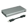 ROLINE Dockingstation USB Type-C 12.02.1022 con HDMI 4K, VGA y LAN Gris
