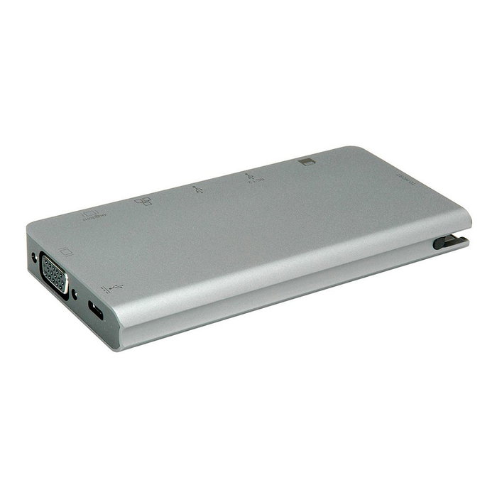 ROLINE Dockingstation USB Type-C 12.02.1022 con HDMI 4K, VGA y LAN Gris ROLINE Dockingstation USB Type-C 12.02.1022 con HDMI 4K, VGA y LAN Gris